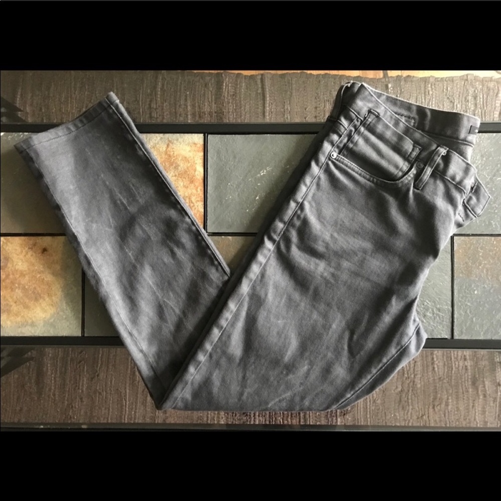 John Varvatos Slim Straight Waxed Denim Jeans 30